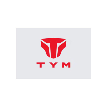TYM Square Decal with red tym logo